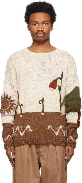 STORY mfg. Multicolor Keeping Sweater - Histoire mfg. Pull de maintien multicolore - 이야기 mfg. 여러 가지 빛깔의 스웨터를 유지합니다