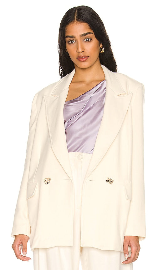 Sabina Musayev Oliver Jacket in Cream Veste Sabina Musayev Oliver en crème Sabina Musayev Oliver夹克中的奶油