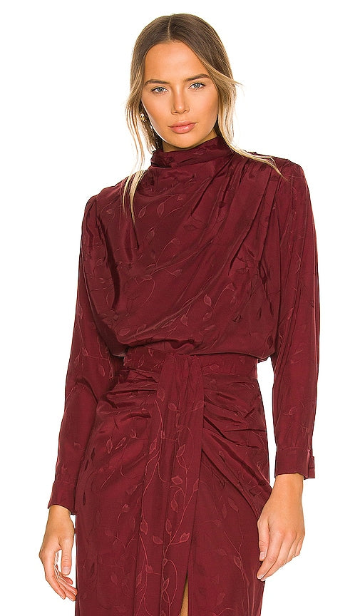 Sabina Musayev Tosha Top in Burgundy Sabina Musayev Tosha Top en Bourgogne Sabina Musayev Tosha顶部在勃艮第