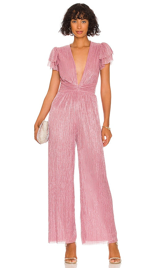 Sabina Musayev x REVOLVE Donni Jumpsuit in Rose Sabina Musayev x Revolve Donni Jumpsuit en Rose Sabina Musayev X Rose中的Donni连身裤