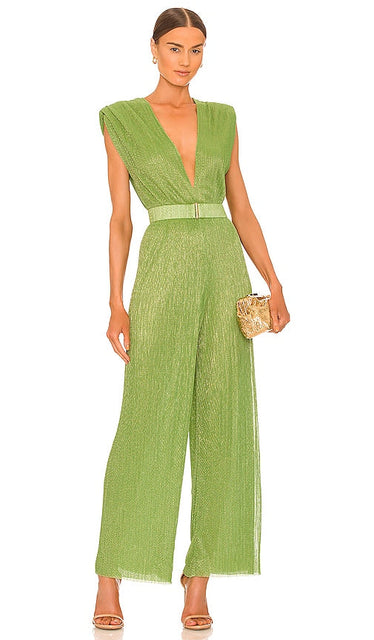 Sabina Musayev x REVOLVE Orin Jumpsuit in Green Sabina Musayev x Revolve Orin Suit en vert Sabina Musayev X旋转绿色的Orin连身裤