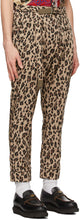 Sacai Beige Leopard Archive Print Mix Trousers