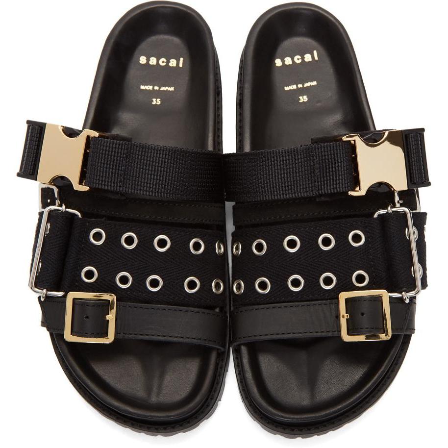 Sacai Black Belted Sandals – BlackSkinny