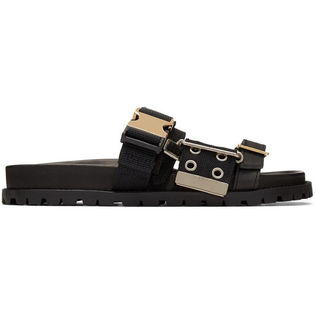 Sacai Black Belted Sandals