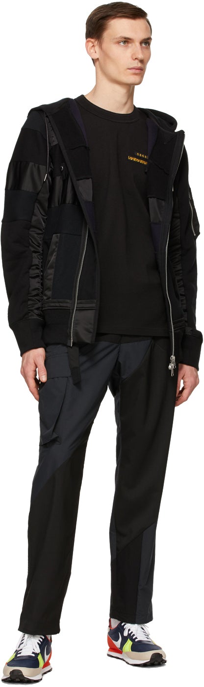 Sacai Black Hank Willis Thomas Edition Graphic T-Shirt