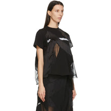Sacai Black Hank Willis Thomas Edition Mix Sheer T-Shirt