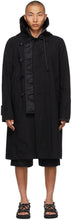 Sacai Black Oxford Coat - Manteau d'Oxford Sacai Black Oxford - Sacai Black Oxford Coat.