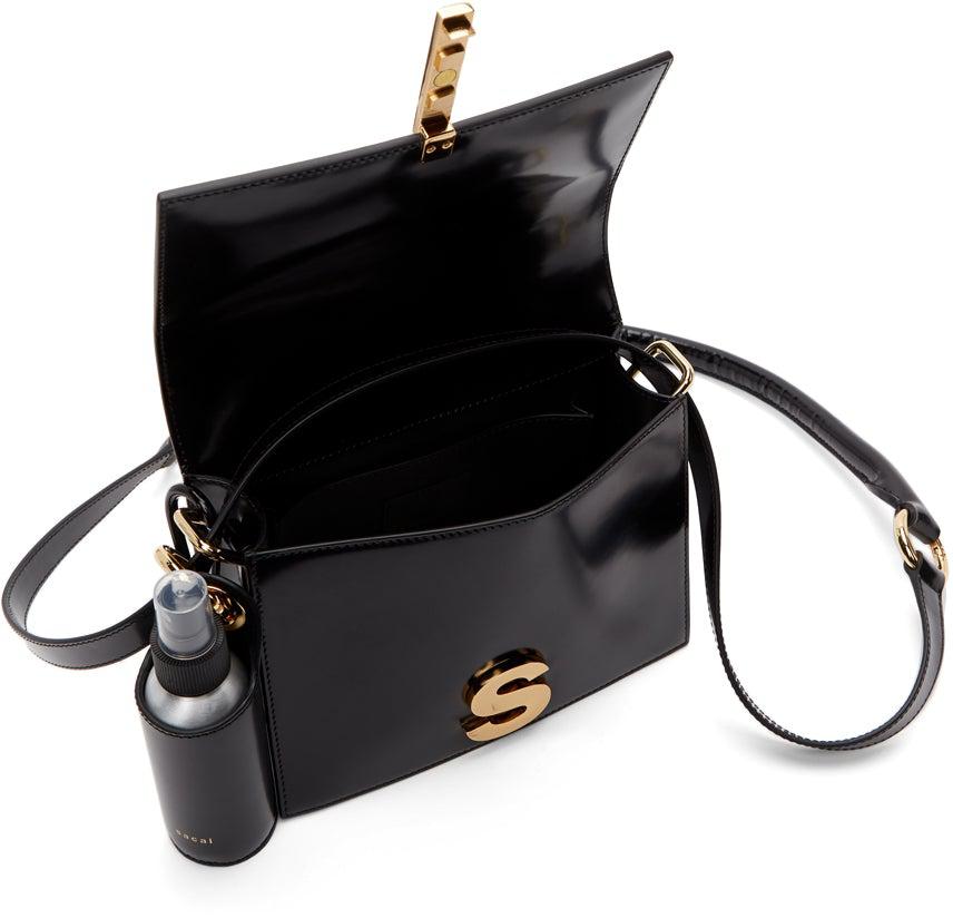 Sacai Black Spray Bottle S Satchel Bag