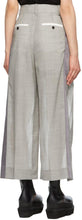 Sacai Grey Open Face Suiting Trouser Shorts