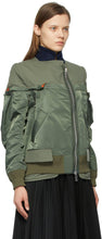 Sacai Khaki Blazer Bomber Jacket