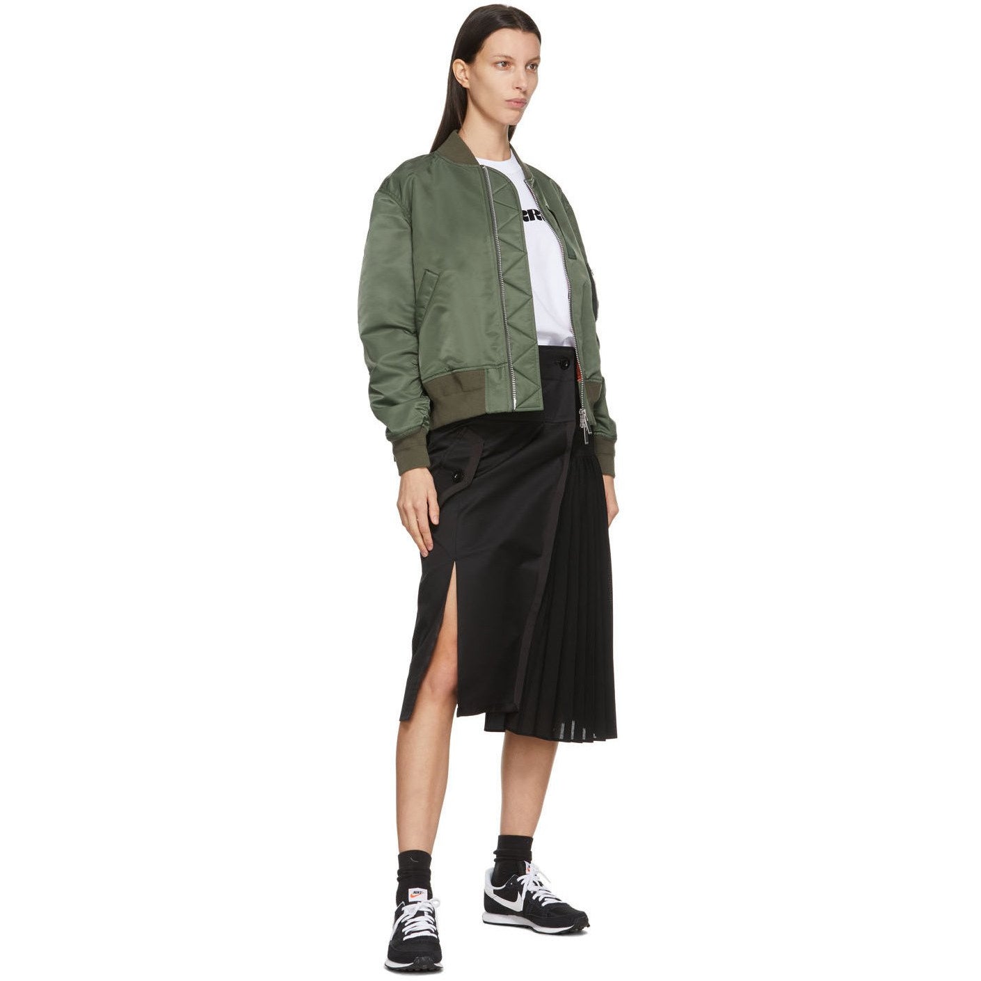 Sacai Khaki MA-1 Bomber Jacket – BlackSkinny