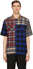 Sacai Multicolor Flannel Plaid Mix Shirt - Chemise à carreaux en flanelle multicolore Sacai - Sacai 여러 가지 빛깔의 플란넬 격자 무늬 믹스 셔츠