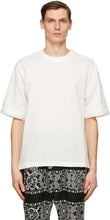 Sacai White Cotton Pullover T-Shirt - T-shirt pull en coton blanc sacai - Sacai White Cotton Pullover 티셔츠