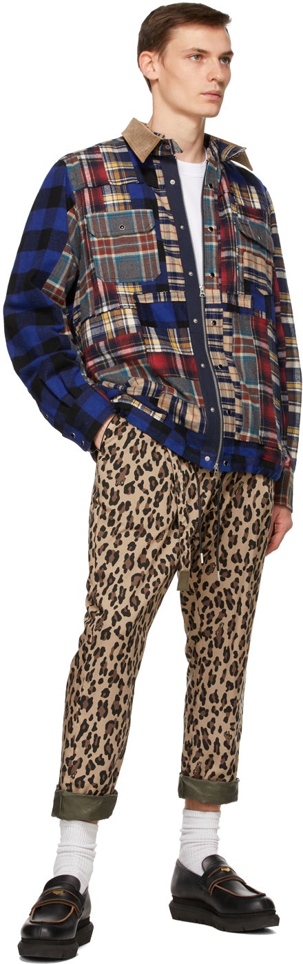 Sacai White Mix Print Archive T-Shirt