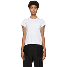 Sacai White Pleated Back T-Shirt