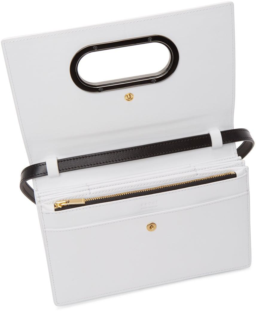 Sacai White Shopper Wallet Bag