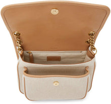 Saint Laurent Beige Canvas Medium Niki Bag