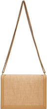 Saint Laurent Beige Raffia Medium Cassandra Bag