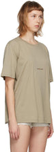 Saint Laurent Beige Rive Gauche Logo T-Shirt