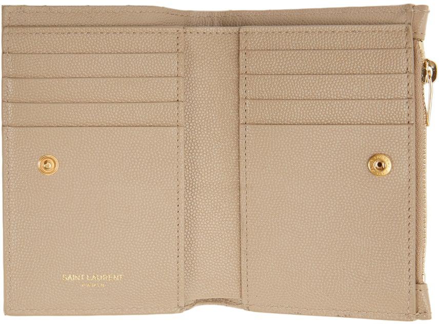 Saint Laurent YSL Quilted Bifold Compact Wallet