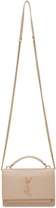 Saint Laurent Beige Sunset Chain Wallet Bag - Sac à portefeuille Saint Laurent Beige Sunset Chaîne Sunset - 세인트 라인 베이지 일몰 체인 지갑 가방