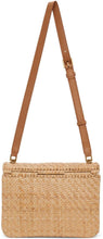 Saint Laurent Beige Wicker CarrÃ© Satchel Bag