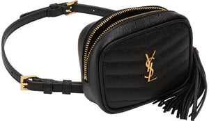 Saint Laurent white Leather Baby Lou Belt Bag