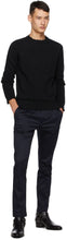 Saint Laurent Black Distressed Sweater