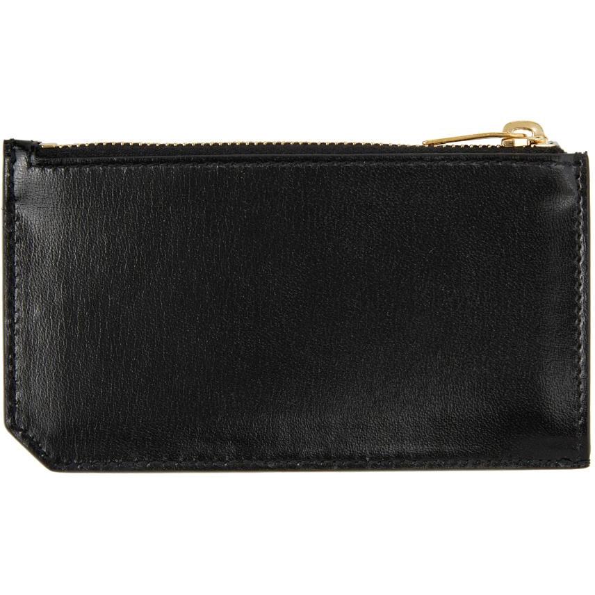 Saint Laurent Black Fragment Card Holder - Titulaire de la carte de fragment noir Saint Laurent - 세인트 로트 블랙 조각 카드 홀더