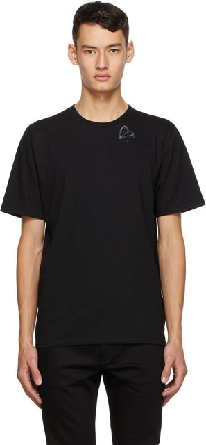 Saint Laurent Black Heart Trap T-Shirt - T-shirt de piège coeur noir Saint Laurent - 세인트 로랑 검은 심장 트랩 티셔츠
