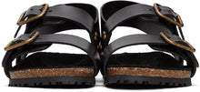 Saint Laurent Black Jam Flat Sandals