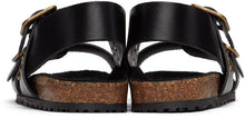 Saint Laurent Black Jam Flat Sandals