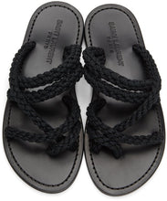Saint Laurent Black Jude Flat Sandals