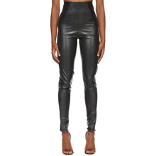 Saint Laurent Black Latex Leggings