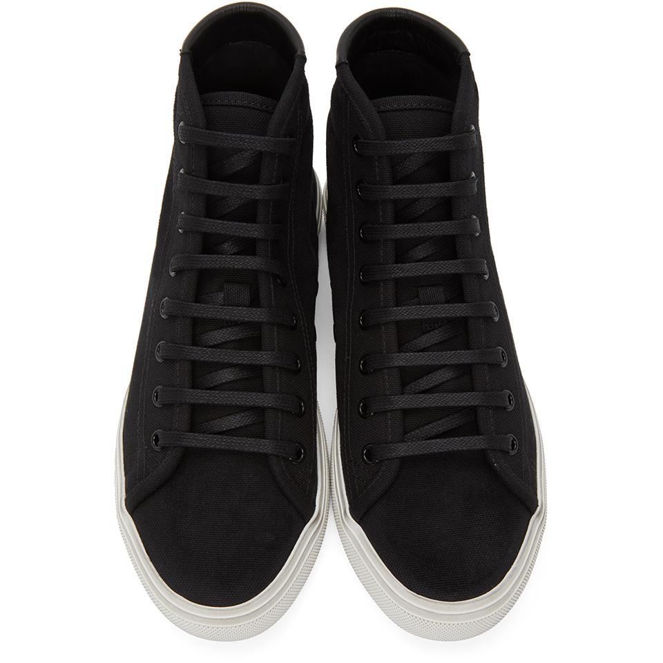 Saint Laurent Black Malibu Sneakers - Sneakers Saint Laurent Black Malibu Noir - 세인트 로랑 블랙 말리부 운동화
