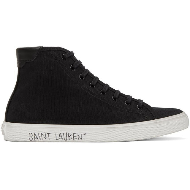 Saint Laurent Black Malibu Sneakers