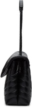 Saint Laurent Black Medium MatelassÃ© Loulou Shoulder Bag