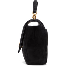 Saint Laurent Black Medium Suede College Bag