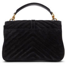 Saint Laurent Black Medium Suede College Bag
