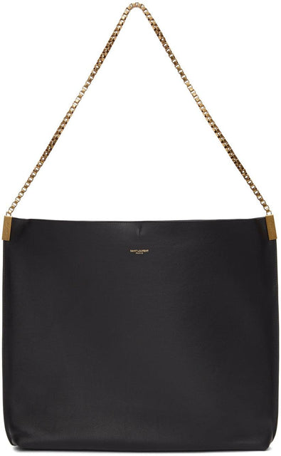 Saint Laurent Black Medium Suzanne Bag - Sac Saint Laurent Black Medium Suzanne Sac - 세인트 라이 렌트 블랙 중간 Suzanne Bag.