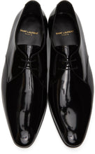 Saint Laurent Black Patent Wyatt 25 Derbys