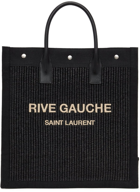 Saint Laurent Black 'Rive Gauche' North/South Noe Tote - Saint Laurent Black 'Rive Gauche' North / South Noe Tote - Saint Laurent Black 'Rive Gauche'North / South Noe 토트