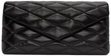 Saint Laurent Black Sade Puffer Clutch