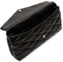 Saint Laurent Black Sade Puffer Clutch