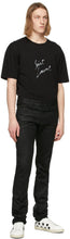 Saint Laurent Black Signature Logo T-Shirt