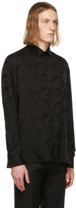 Saint Laurent Black Silk Parasol Shirt