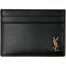 Saint Laurent Black Tiny Monogram Card Holder