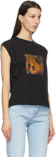 Saint Laurent Black VHS Sunset Sleeveless T-Shirt