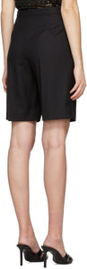 Saint Laurent Black Wool Bermuda Shorts