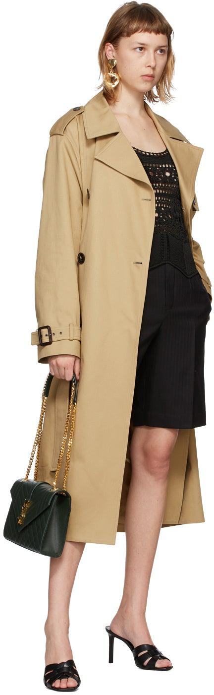 Saint Laurent Black Wool Bermuda Shorts